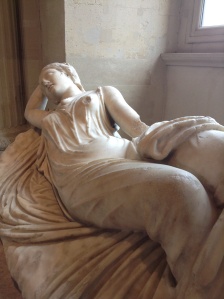 A Hellenistic statue in the Louvre, just the place a Number One has to go a thousand times, and then tell everyone the new pieces of art they discovered.